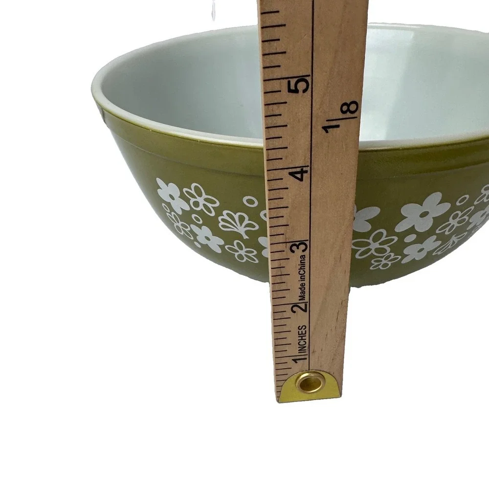 Pyrex Crazy Daisy Spring Blossom 1 large mixing bowl & 1 Small